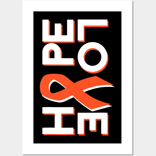 Leukemia Cancer Awareness Fight Cancer Ribbon Wall Art by mazurprop